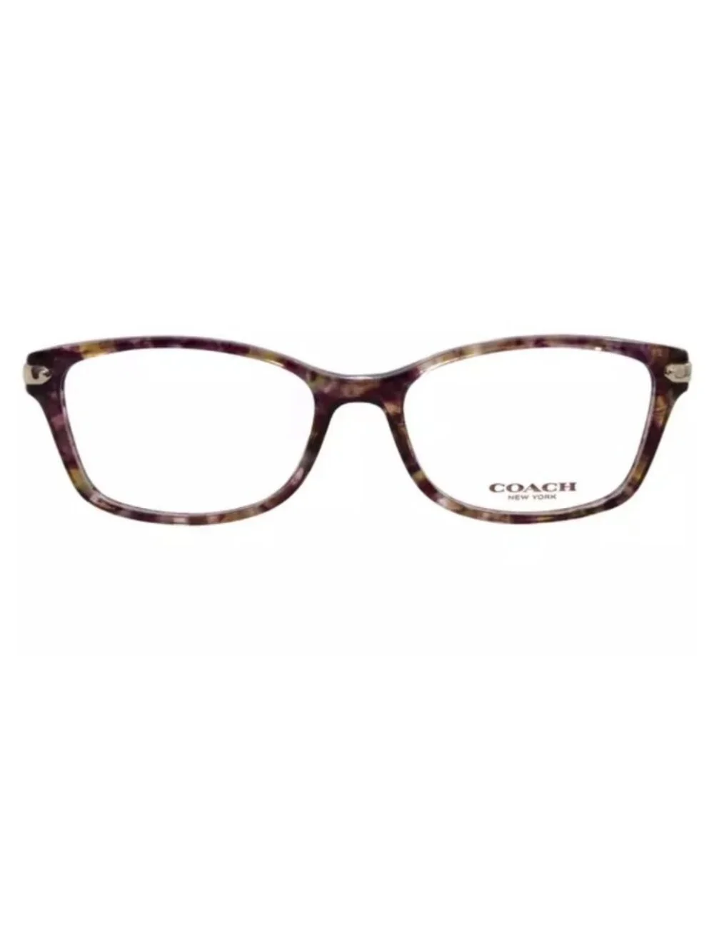 Coach HC6065 5287 Eyeglasses Frames Confetti Light Brown 51-17-135
